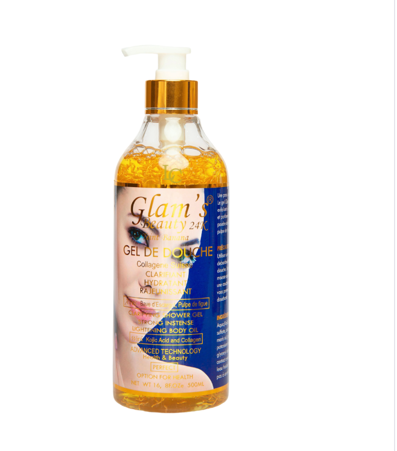 GLAM'S BEAUTY 24K BANANA COMPLEXION SWISS COLLAGEN SHOWERGEL 500ML