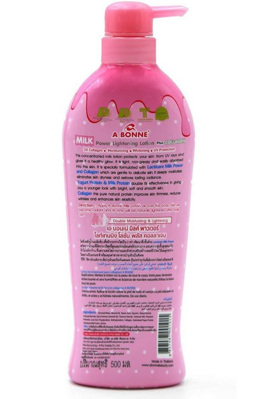 A'Bonné Milk Power Lightening Lotion Plus Collagen 500ml