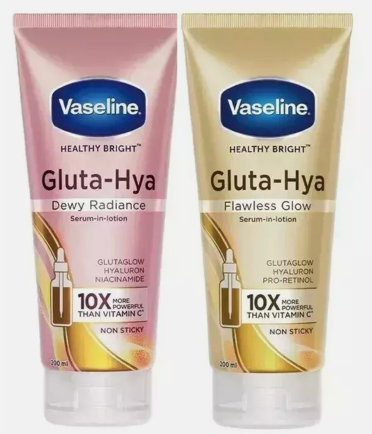 Vaseline Gluta-Hya Dewy Radiance + Flawless Glow Serum-In-Lotion 300ml (Thailand Version)