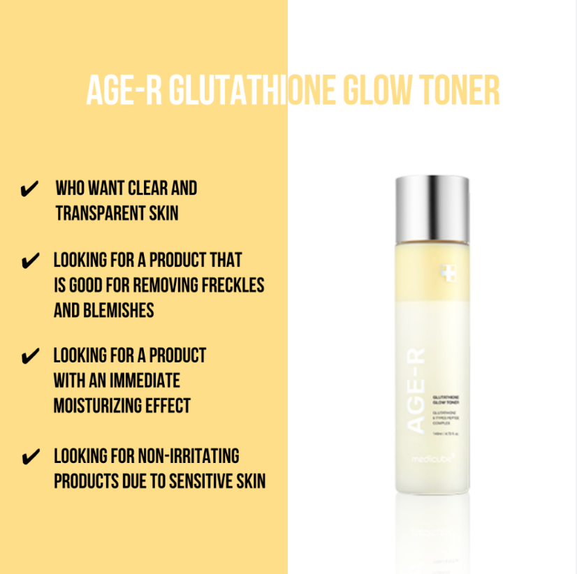 Medicube AGE-R Glutathione Glow Toner 140ml