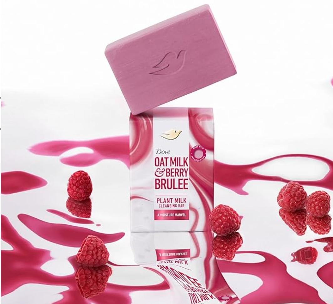 Dove Oat Milk & Berry Brûlée Body Wash 512ml + 2 Soap Bars | Rare US Import | Limited Edition