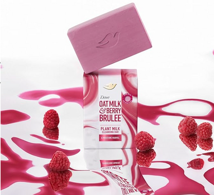 Dove Oat Milk & Berry Brûlée Body Wash 512ml + 2 Soap Bars | Rare US Import | Limited Edition