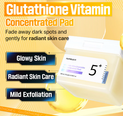 Numbuzin No.5 Vitamin-Niacinamide Concentrated Toner Pads