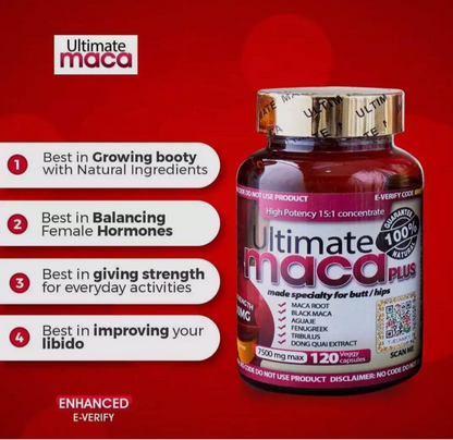 Ultimate Maca Plus 7500mg | Capsules • Oil • Syrup • Powder- (up to 4 MONTHS SUPPLY)