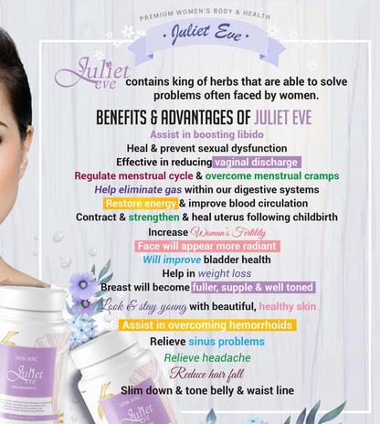 Juliet Eve Women Wellness Supplement 500mg, 60 Caps