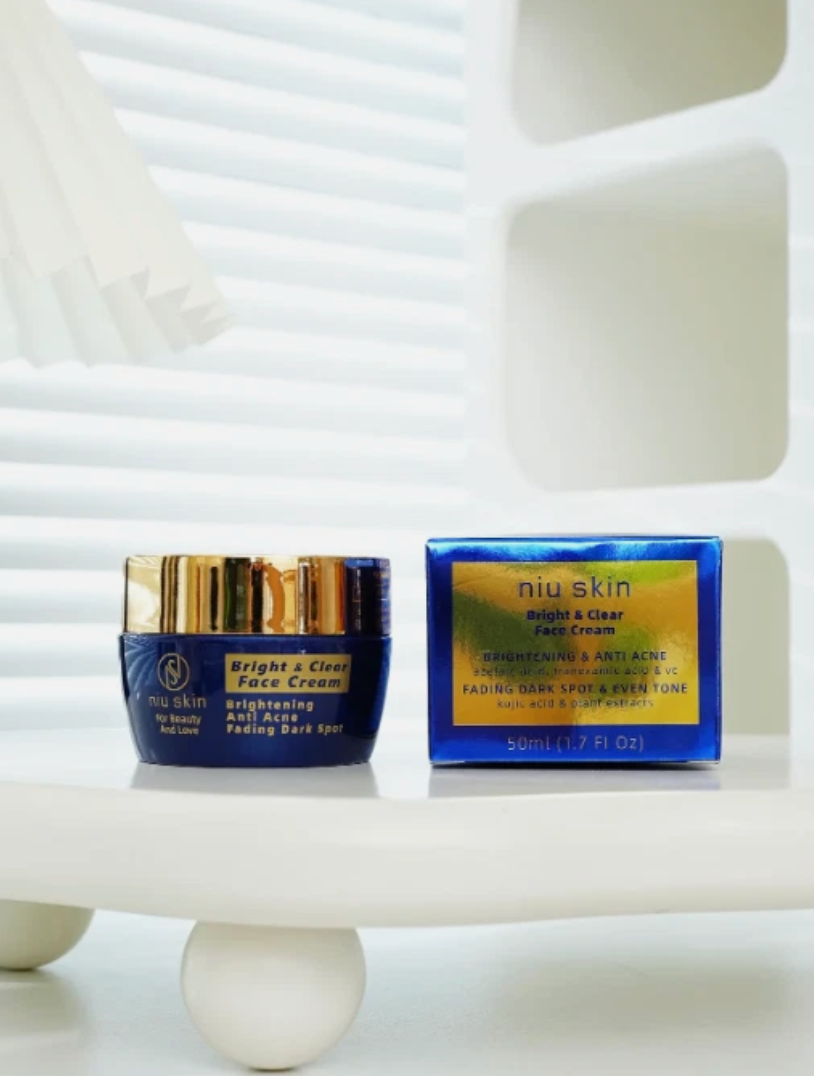 Niu Skin Essential Acne Care Combo - Bright & Clear Toner + Face Cream