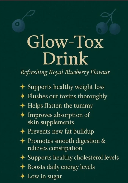2 BOXES Glow-Tox Drink- 10 Days to Glow & Cleanse-**Lasts 20 DAYS**