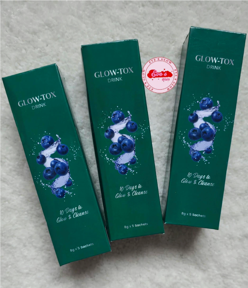 2 BOXES Glow-Tox Drink- 10 Days to Glow & Cleanse-**Lasts 20 DAYS**