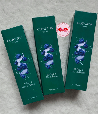 2 BOXES Glow-Tox Drink- 10 Days to Glow & Cleanse-**Lasts 20 DAYS**