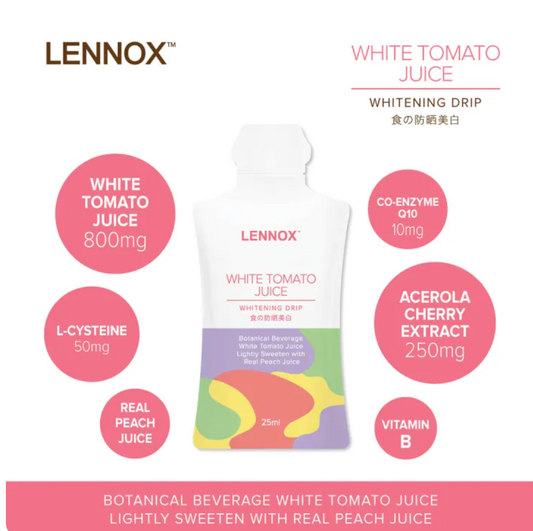 Lennox White Tomato Juice - Botanical Beverage 25ml x 14 sachets