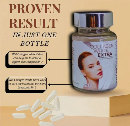 Collagen Extra White Pure Crystal Effective Skin Whitening 30 Capsules