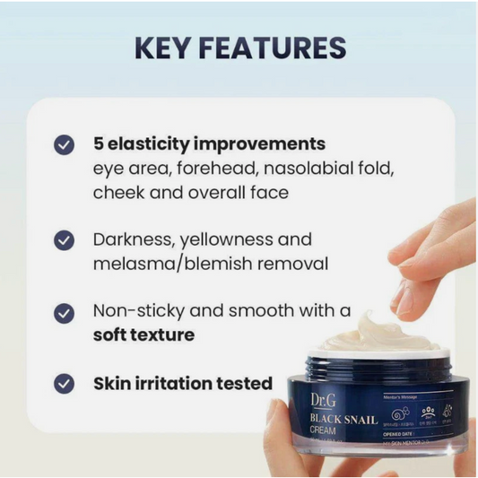 Dr.G Black Snail Cream 50ml Brightening, Anti-aging