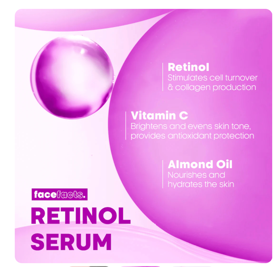 Face Facts Renew & Radiance Retinol Facial Serum