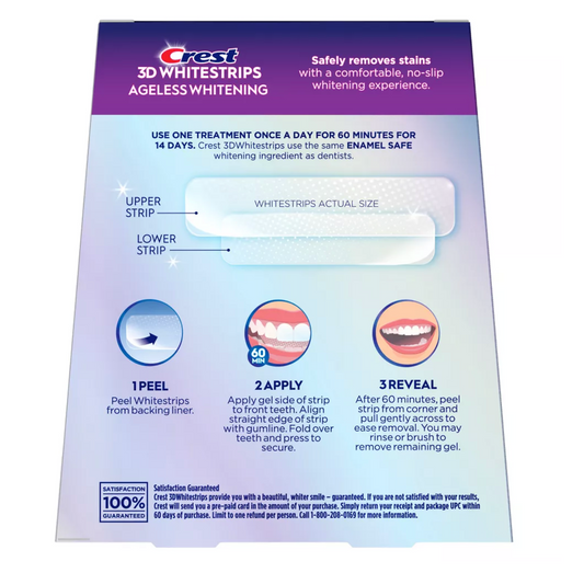 Crest 3D Whitestrips Ageless Whitening Whitening Kit - 14ct