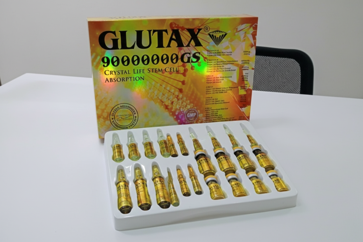 New Glutax 90000000 GS Crystal life stem cell Absorption for skin whitening and anti aging effects 1 box 4 set