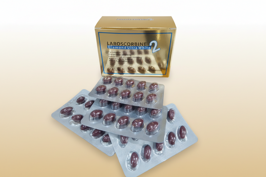 Laroscorbine Diamond Glutathione Softgels for Skin Whitening (60 Capsules)