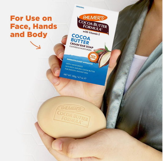 Palmer's Cocoa Butter Formula Daily Skin Therapy Cream Soap Bar, 133g