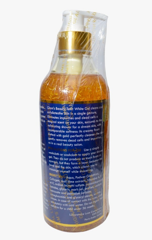 GLAM'S 24K GEL TEINT BANANA Whitening Showergel 1Litre