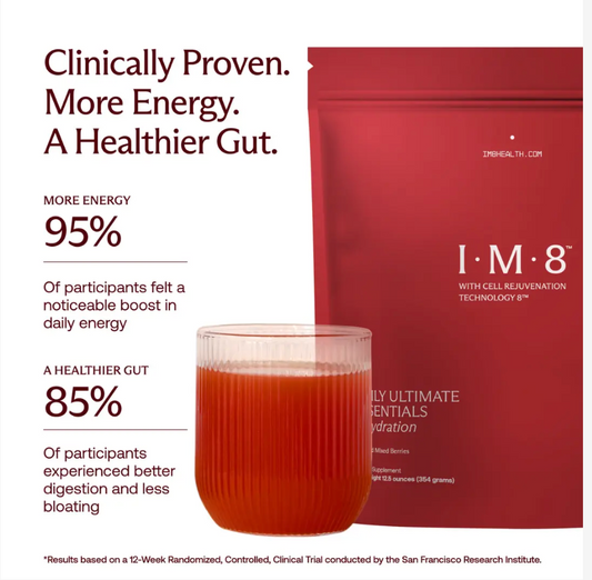 IM8 Daily Ultimate Essentials: All-in-One Supplement - VIP Starter Kit (Jar + Scoop + Shaker + 30-day Pouch)