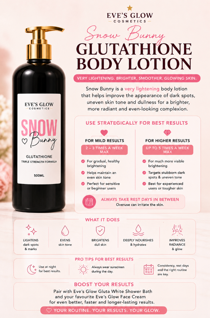 Snow Bunny Glutathione triple Action Whitening Lotion 500ml