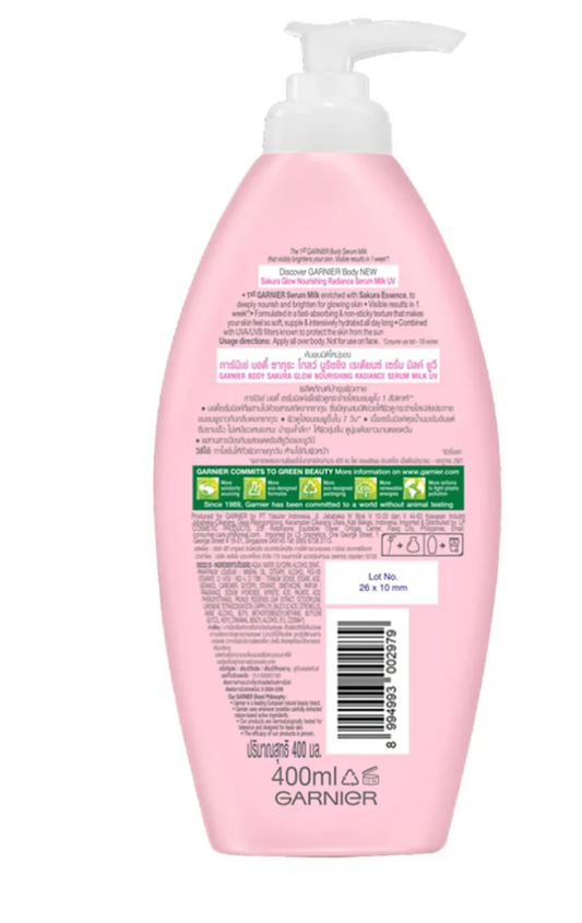 Garnier Sakura Glow Hyaluron Body Serum (Thailand Version) 400ml