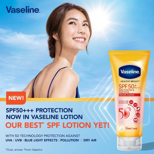 Vaseline Healthy Bright Daily Protection Brightening Serum, SPF50+ PA++++-300ML