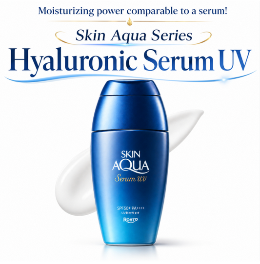 Skin Aqua Hyaluronic Serum UV Sunscreen Gel SPF50+ 70g-no white caste