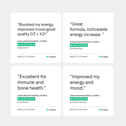 Charava Vitamin D3 (4000IU) + K2 (MK-7)