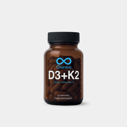 Charava Vitamin D3 (4000IU) + K2 (MK-7)